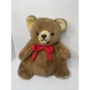 1979 Daekor Brown POT BELLY BEAR 16" Plush Vintage Big Stuffed Animal